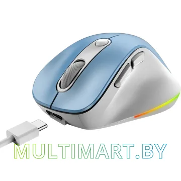 Мышь Genius Ergo 9000S Pro (голубой) картинка 3